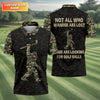Funny Bigfoot Men's Golf Polo Shirt HG  Mens Golf Shirt  HG Funny Golf Shirt  HG Gift For Golfers