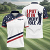 I Put It in Every Hole Mens Golf Polo Shirt HG  Mens Golf Gift  Funny Golf Shirt  HG America 250 Anniversary Golf Shirt
