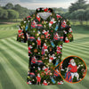 Funny Santa Claus Golf Pose Golf Tops For Men  Polo Shirt HGs For Men  Christmas Golf Shirt  HG Mens Golf Gift