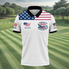 America 250 Anniversary 1776-2026 Golf Ball Pattern Patriotic Golf Shirt  HG Golf Tops For Men  Golf Shirts For Men