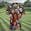 Halloween Golf Shirts  Golf Tops For Men  Gifts For Golf Lovers  Polo Shirt HGs For Men  Golfing Apparel