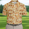 Funny Peach Golf Tops For Men  Men's HG Funny Golf Shirts  Unique Gift For Golfer  Golfing Apparel