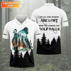 Not All Who Wander Are Lost Bigfoot Hunter Men's Golf Polo Shirt HG  Golf Lover Gifts  Funny Golf Shirt