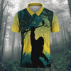 Bigfoot Men's Golf Polo Shirt HG  Golfing Apparel  Mens Golf Gift  Funny Golf Shirt