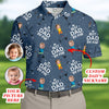 Custom Face Kids Photo  Best Dad By Par Custom Face Kids Photo  Funny Golf Polo Shirt HG  Christmas Golf Gift