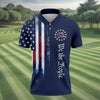 We The People 250 Years Navy Vintage Polo Shirt HG Patriotic 4th Of July Golf Shirts For Men