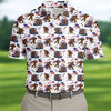 Funny Bigfoot 4th Of July With American Flag Pattern White Golf Shirt HG s For Men  250th Anniversary Patriotic Golf Shirt HG