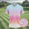 Funny Adult Humor Ombre Golf Shirt HG   Fun Men's Golf Polos  Polo Shirts For Men  Golf Gift For Him