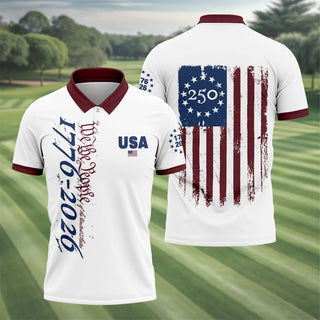 USA 250th Anniversary Polo Shirt HG Independence Day Apparel  Hooded Jumper 4th Of July Gift