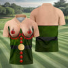 Funny Naughty Elf Costume Men's Polo Shirt HG Ugly Christmas Shirt  Christmas Golf Shirt
