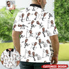 Custom Photo Funny Golf Polo Shirt HGs  Golfing Apparel  Golf Gift For Men