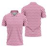 Funny Middle Finger Pink Men's Golf Shirt HG   Breast Cancer Golf Shirt HG   Fun Golf Shirt HG s For Men