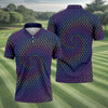 Naughty Position Adult Humor Rainbow Effect Men's Golf Polo Shirt HGs  Golf Gift For Men  Golf Shirts For Men