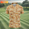 Funny Peach Golf Tops For Men  Men's HG Funny Golf Shirts  Unique Gift For Golfer  Golfing Apparel