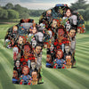 Halloween Golf Shirts  Golf Tops For Men  Gifts For Golf Lovers  Polo Shirt HGs For Men  Golfing Apparel