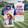 Stop Looking At My Putt Golf Ball Pattern 250 Years Patriotic 4th Of July Golf Shirt HG s For Men