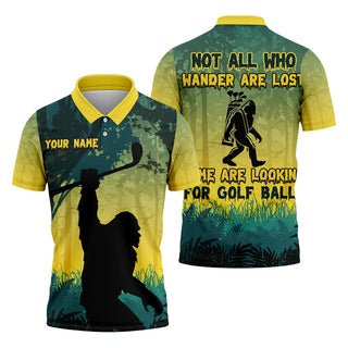 Bigfoot Men's Golf    Dad Golf Gift  Mens Golf Gift  Funny Hawaiian Shirt HG  Golf Gift Ideas For Him