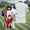 America 250 Patriotic Man 4th Of July White Golf Shirt HG   Golf And Beer Golf Shirt HG s For Men