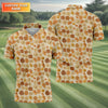Funny Peach Golf Tops For Men  Men's HG Funny Golf Shirts  Unique Gift For Golfer  Golfing Apparel