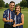 We The People 250 Years Navy Vintage Polo Shirt HG Patriotic 4th Of July Golf Shirts For Men