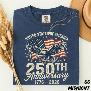 TT 4th of July Shirt  America 250th Anniversary Shirt  Comfort Colors T-Shirt  1776- 2026 Independence Day Tee  Patriotic Tee  USA shirts HFN Shirt