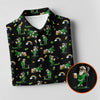 St Patrick's Day Leprechaun Character Golf And Beer Black Polo Shirt HG Fun Women's Golf Shirts  Ladies Golf Polos