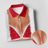 Funny Santa Women Cosplay Christmas Golf Shirt HG   Fun Women's Golf Shirt HG s  Ladies Golf Tops