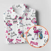 Par Then Bar Flamingo Funny Ladies Golf Polo Shirt HG  Custom Funny Golf Shirt