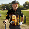 Happiness Is An Old Man With A Beer And A Golf Club Custom Funny Golf Polo Shirt HG  Dad Golf Gifts
