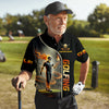 I Was One Under Today Custom Men's Golf Polo Shirt  Funny Skull Golf Shirt HG   Dad Golf Gift