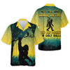 Bigfoot Men's Golf Hawaiian Shirt HG   Golfing Apparel  Mens Golf Gift  Funny Hawaiian Shirt HG