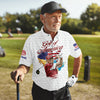 Golf Of America Custom Men's Golf Polo Shirt HG  Funny Polo Shirt HG America 250 Anniversary Shirt  4th Of July Golf Polo