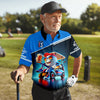 I Love Golf Custom Men's Golf Polo Shirt HG  Funny Beer Polo Shirt HG Dad Golf Gifts