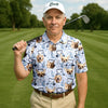 Custom Face Pet Golf Shirt  HG Custom Shirt Dog Face  Funny Golf Polo Shirt HG  Dad Golf Gift