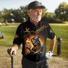 It Takes A Lot Of Golf Balls To Golf Like I Do Golden Fire HG Custom Men's Golf Polo Shirt  Dad Golf Gifts