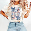 TT American Honey Flag Bows Coquette T-Shirt  4th of July Patriotic TShirt  American Tee  Summer America T-Shirt Red White Blue TShirt HFN Shirt