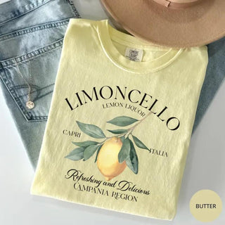 TT Limoncello Tee  Refreshing Lemon Graphic T-shirt  Italian Summer Shirt  Citrus Graphic Tee  Summer Vacation T-shirt HFN Shirt