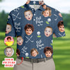 Best Papa By Par Custom Photo Polo Shirt HG Funny Polo Shirt HG Christmas Golf Gift