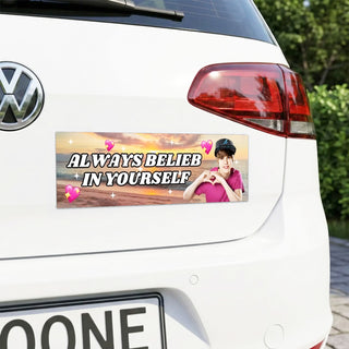 Always Belieb In Yourself  Justin Bieber Belieber Car Funny Bumper Sticker Vinyl Car Decal Meme L3N