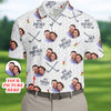 Personalized Golf Partner For Life Fun Golf Shirt HG s Mens  Custom Face Golf Shirt HG   Golf Gift Ideas For Him Matching Golf Shirt HG s