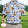 Custom Face Pet Golf Shirt  HG Custom Shirt Dog Face  Funny Golf Polo Shirt HG  Dad Golf Gift