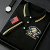 Bald Eagle American Flag 250 Years Men's Golf Shirt  HG Patriotic 4th Of July Golf Shirts For Men  Patriotic Golf Shirt