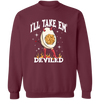 I'll Take Em' Deviled, Funny Thanksgiving Sweatshirt, Thanksgiving Dinner Shirt, Fall Sweatshirt, Retro Thanksgiving Sweater, Fall Vibes Tee