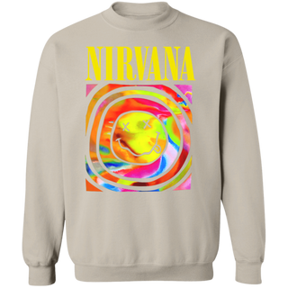 Nirvana smiled face dark heather Sweatshirt 2