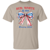 Red White and Due Shirt, 4th Of July Pregnancy Announcement Shirt, Pregnancy Reveal, Made In The USA, Patriotic Shirt