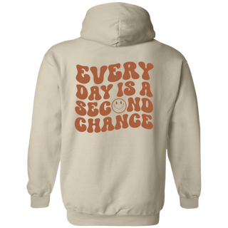 Every Day Is A Second Chance Aesthetic Mental Health Hoodie, Positive Smile Face Hoodie, Motivational Smile Face Shirt, Positive Gift