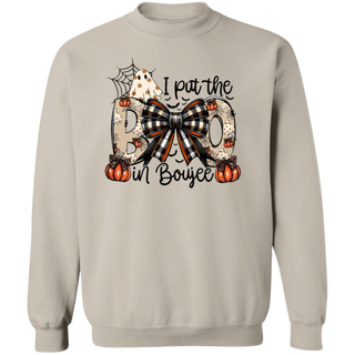 I Put The Boo In Boujee Sweatshirt, Boo Jee Ghost Sweater, Gothic Halloween Tee Shirt Women, Spooky Vibes Tees, Pumpkin Plaid Bow Shirt