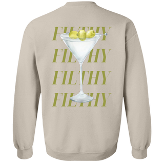 Martini Sweatshirt, Dirty Martini Lover Gift, Martini Cocktail Pullover, Tini Time Sweater Preppy Crewneck, Gift for Her, Unique Gift