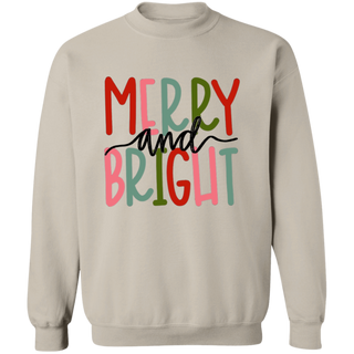 Merry and Bright white Sweatshirt