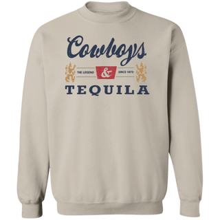 Cowboys and Tequila Sweatshirt, Oversized Sweatshirt, Coors, Cowboy Sweatshirt, Cowgirl Sweatshirt, Country, Rodeo, Alcohol, Beer, Tequila